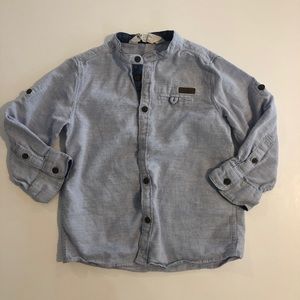 H&M mandarin collar button-up